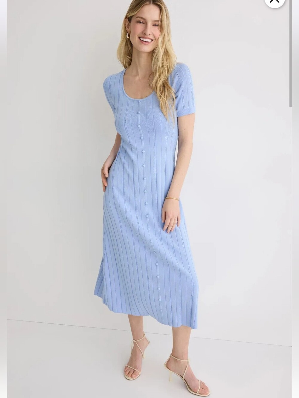 ADAM LIPPES POINTELLE CARDIGAN DRESS SIZE L MSRP $340